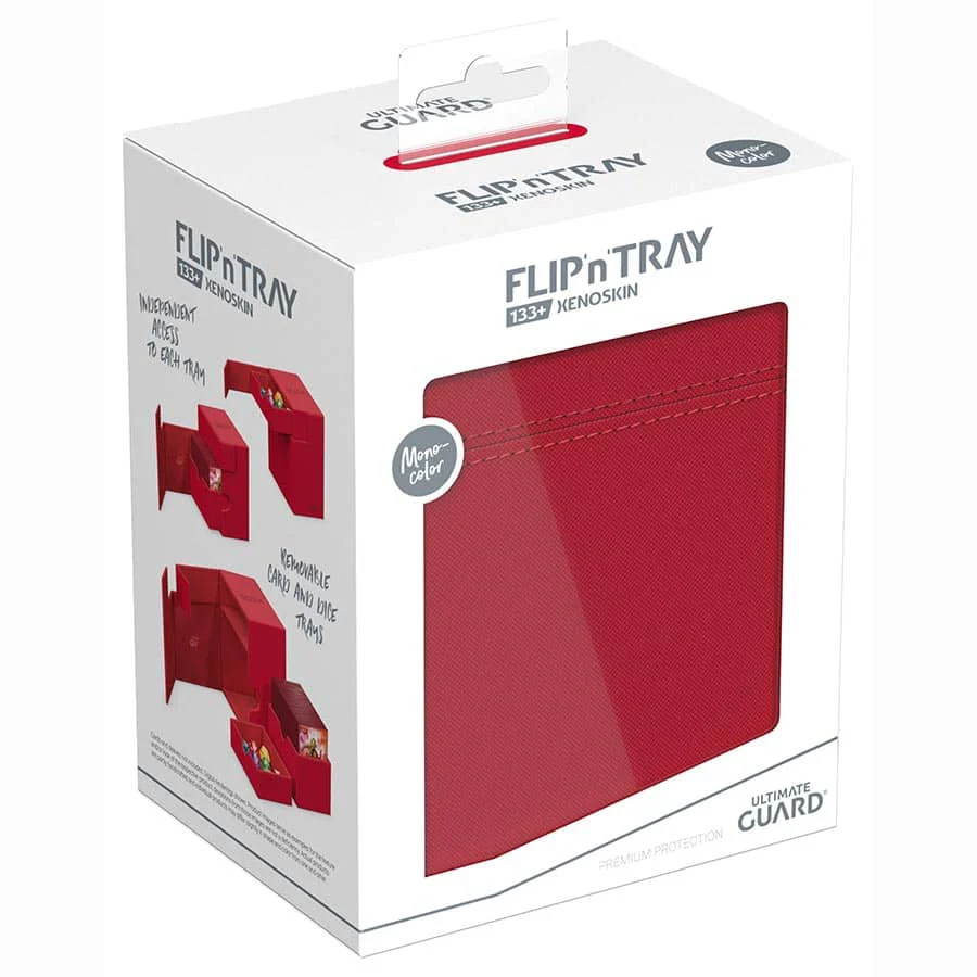 Ultimate Guard: Xenoskin Flip'N'Tray Deck Case 133+ - Monocolor Red - Image 3