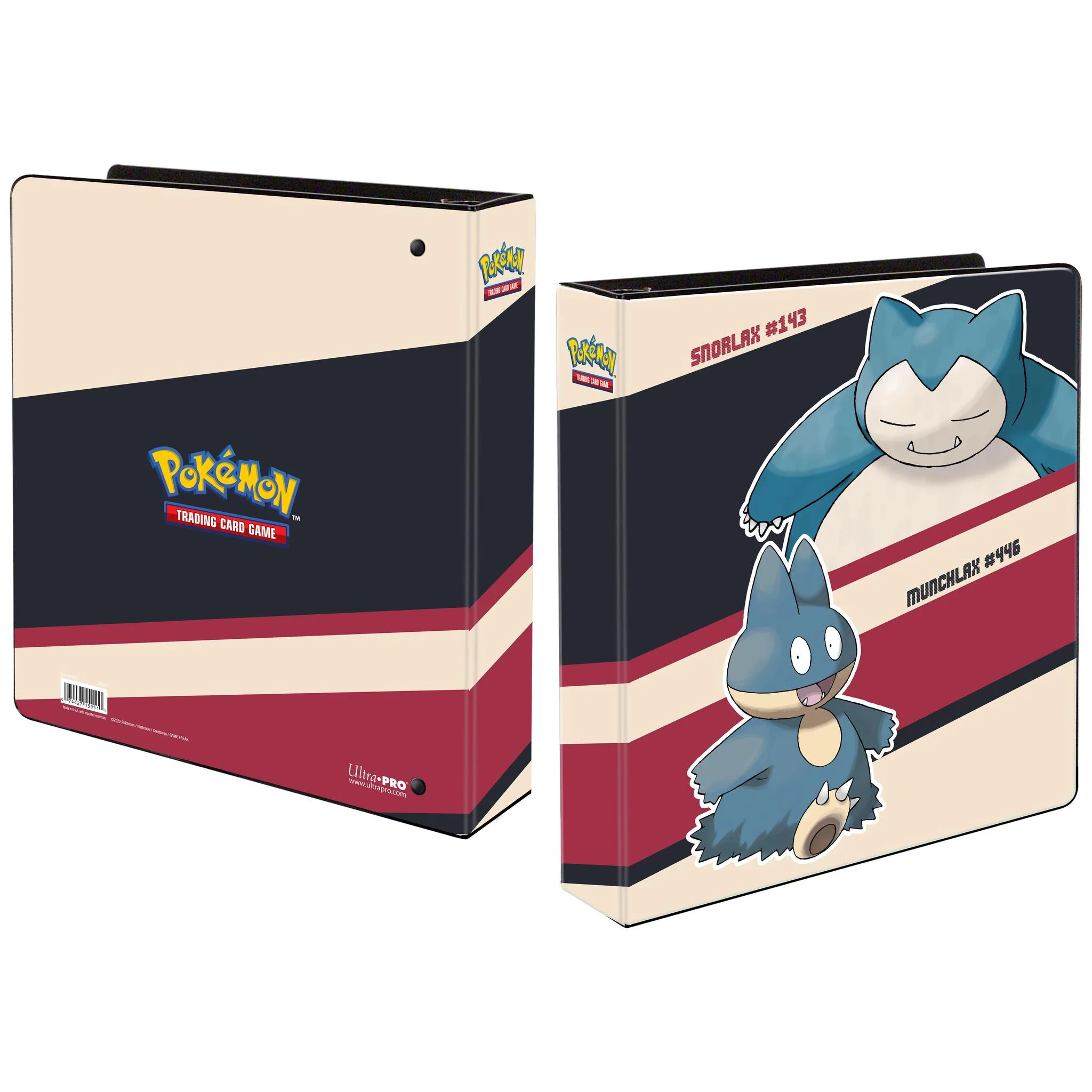 Ultra Pro: 2" Three Ring Binder 'Snorlax and Munchlax' - For Pokemon TCG