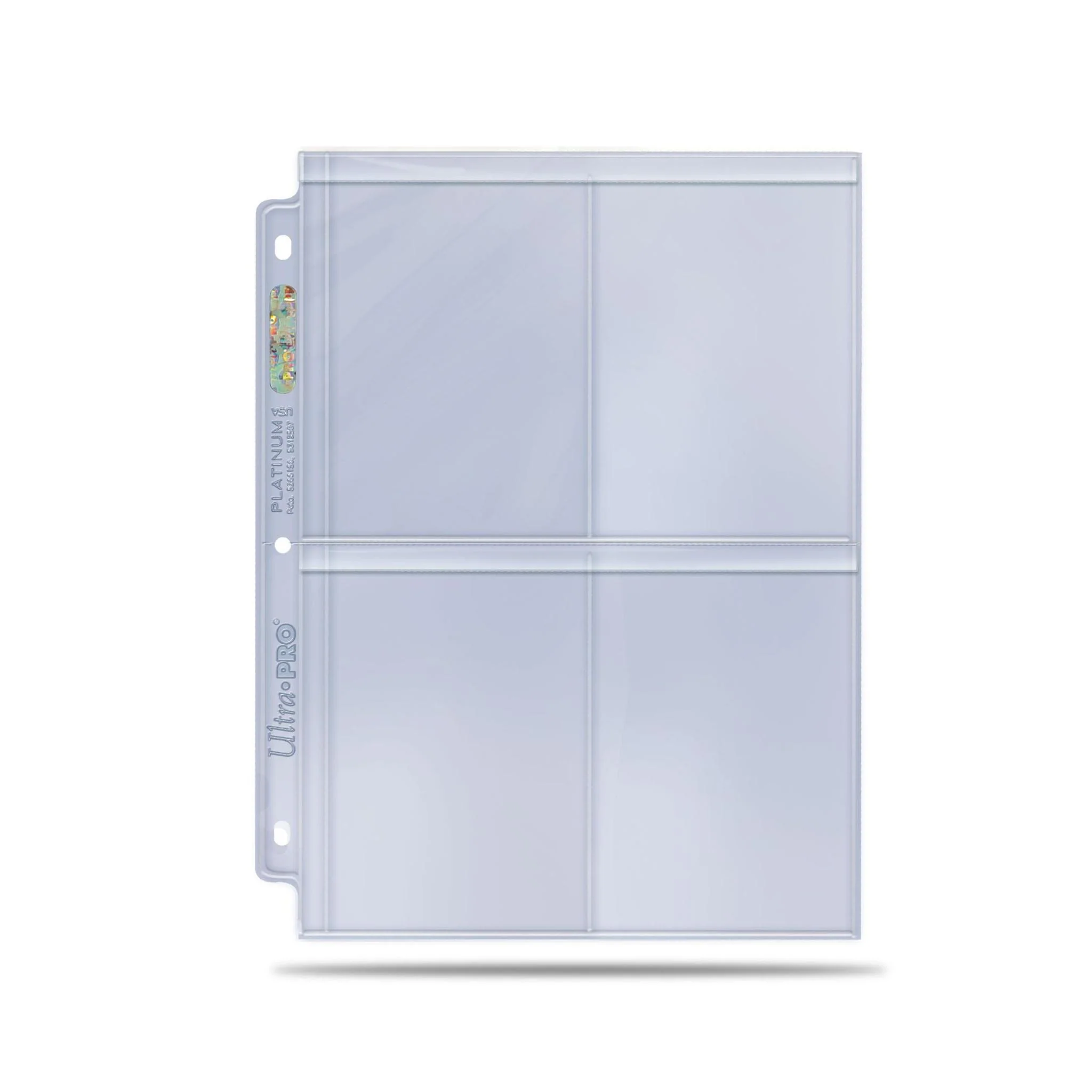 Ultra Pro: 4-Pocket Platinum Binder Pages for Toploaders - Image 2