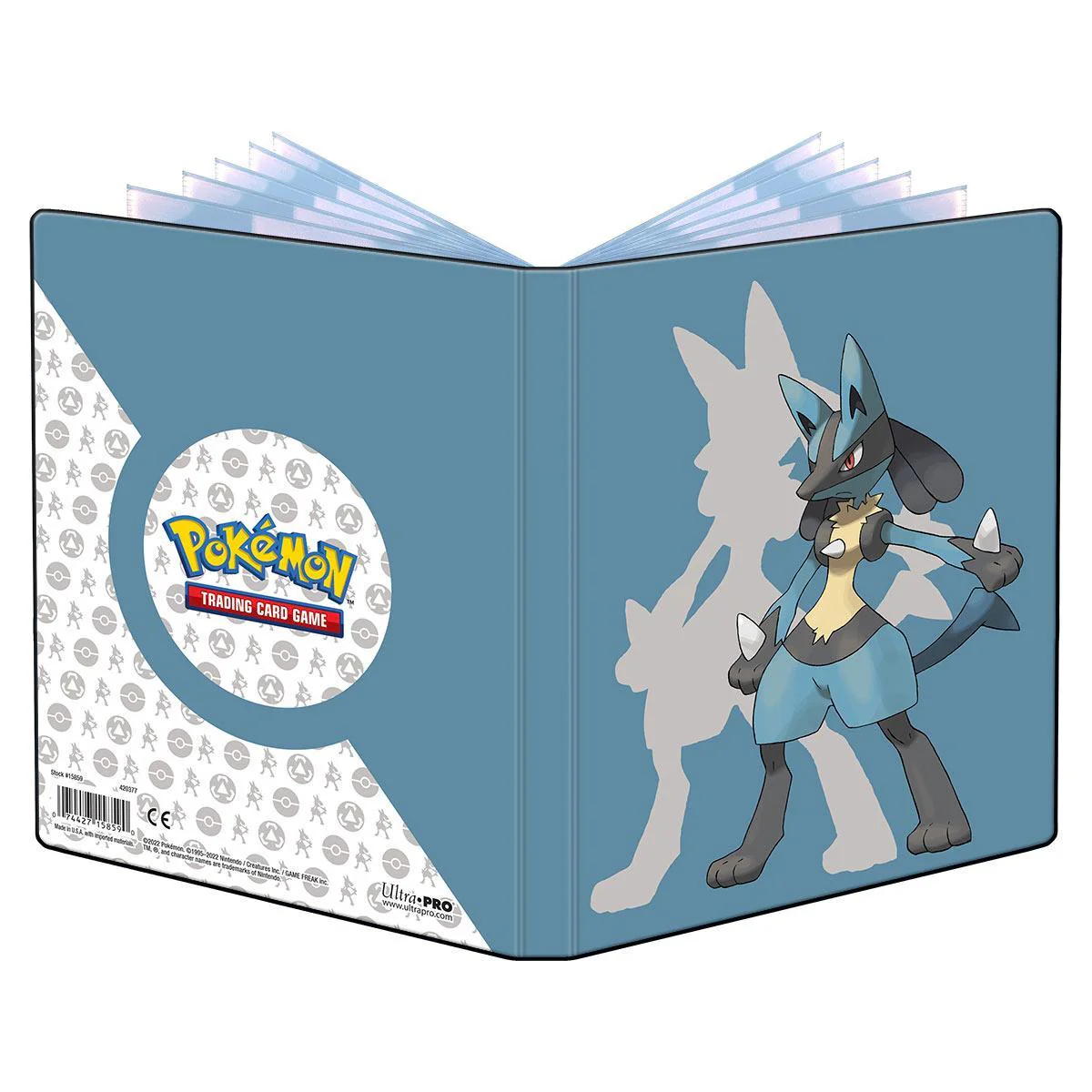 Ultra Pro: 4-Pocket Portfolio 'Lucario' - For Pokemon TCG