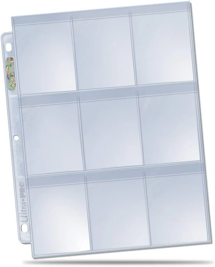 Ultra Pro: 9-Pocket Secure Platinum Binder Pages for Standard Size Cards (100) - Image 2