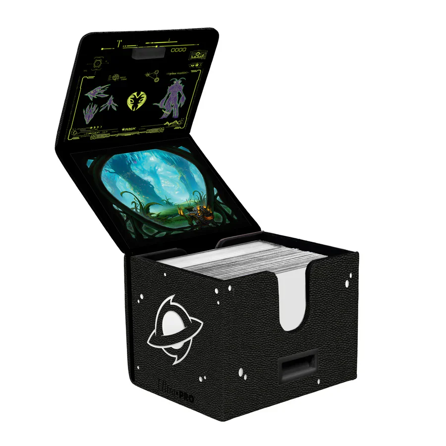 Ultra Pro: Alcove Edge Deck Box - Magic: The Gathering: Edge of Eternities - Evendo, Waking Haven - Green Mythic - Image 2