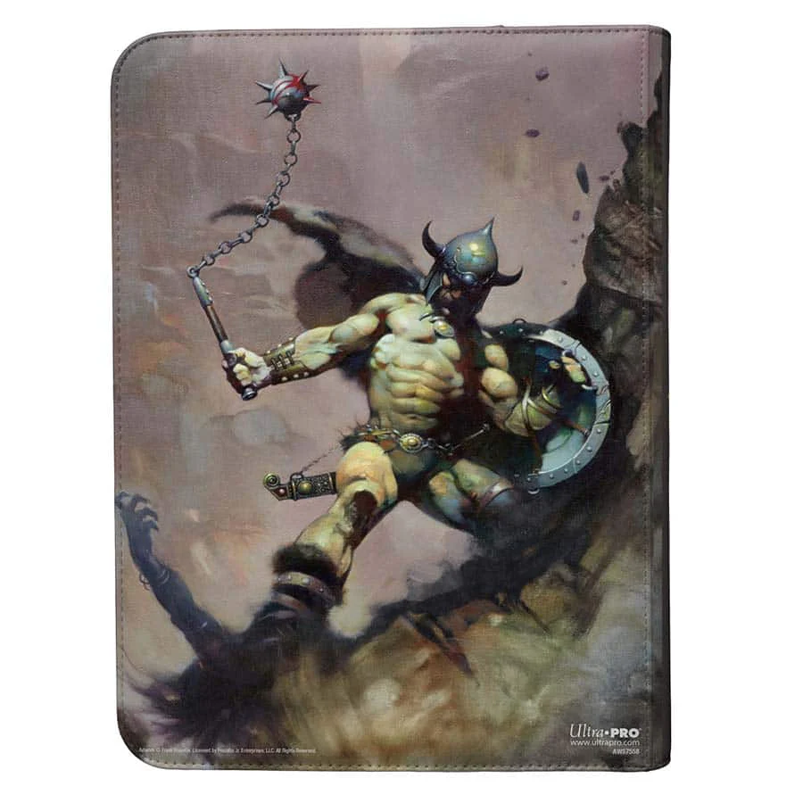 Ultra Pro: Artist Spotlight: Frank Frazetta Art - 9-Pocket Zippered Premium Pro-Binder: Warrior With Ball and Chain - Image 4
