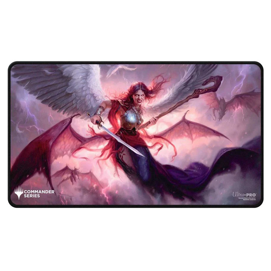 Ultra Pro: Black Stitched Playmat - Magic the Gathering - Commander Series - Kaalia (Fan Vote)
