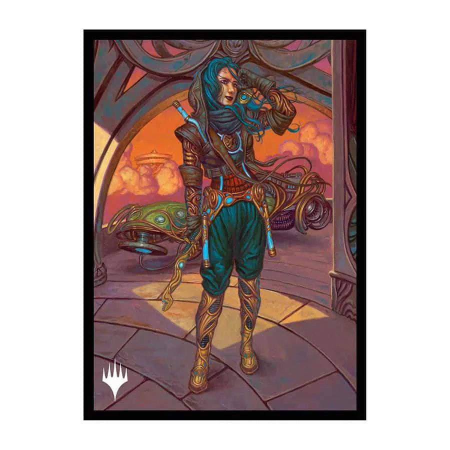 Ultra Pro: Deck Protector Sleeves (100) - Magic the Gathering - Aetherdrift Borderless Racer 1: Sita Varma, Masked Racer