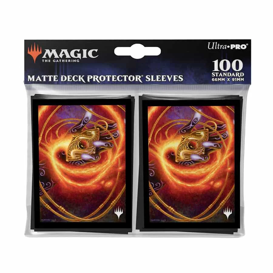 Ultra Pro: Deck Protector Sleeves (100) - Magic the Gathering - Modern Horizons 3 - Red - Ruby Medallion - Image 2