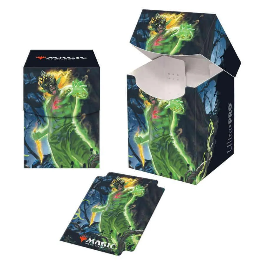 Ultra Pro: Pro-100+ Deck Box - with 100 Matching Sleeves - Zendikar Rising V1 'Obuun' - for Magic the Gathering