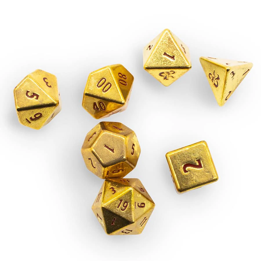 Ultra Pro: Dungeons & Dragons 50th Anniversary Heavy Metal Dice Set (7)