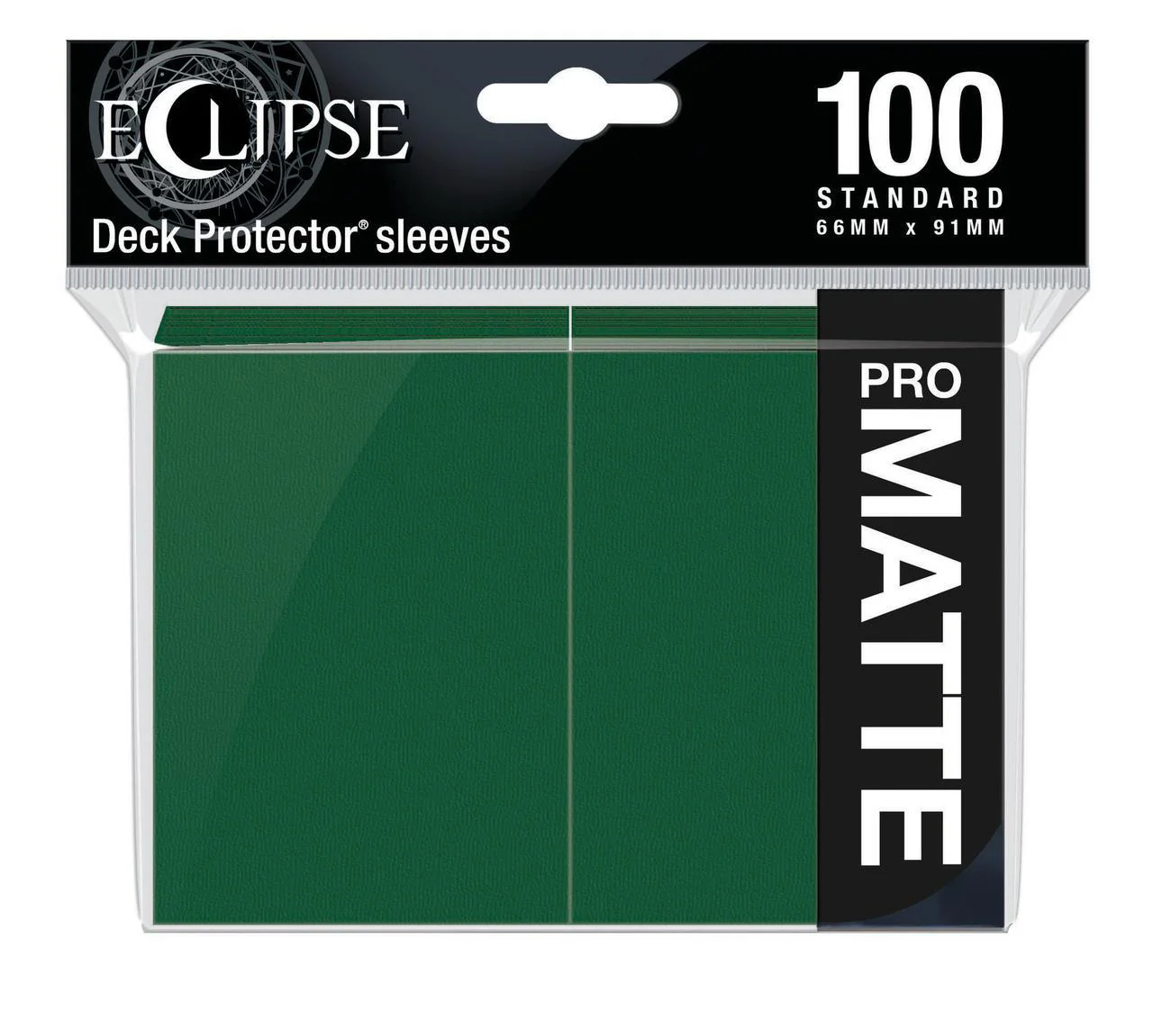 Ultra Pro: Eclipse PRO-Matte Deck Protector Sleeves - Standard Size Forest Green (100) 66mm x 91mm