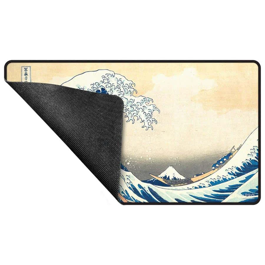 Ultra Pro: Fine Art 'Great Wave of Kanagawa' - Black Stitched Playmat - Image 2