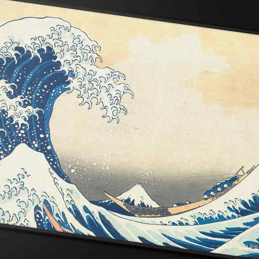 Ultra Pro: Fine Art 'Great Wave of Kanagawa' - Black Stitched Playmat - Image 3