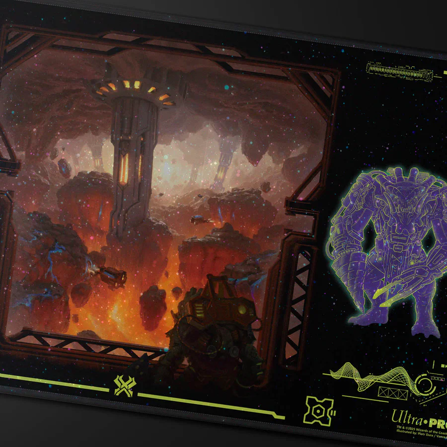 Ultra Pro: Holofoil Playmat - Magic: The Gathering - Edge of Eternities - Kavaron, Memorial World - Red Mythic - Image 2