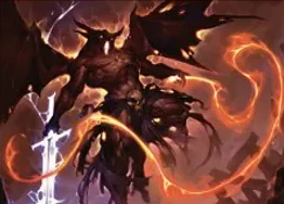 Ultra Pro: Magic The Gathering - Commander Legends: Battle For Baldur's Gate - Balor Playmat