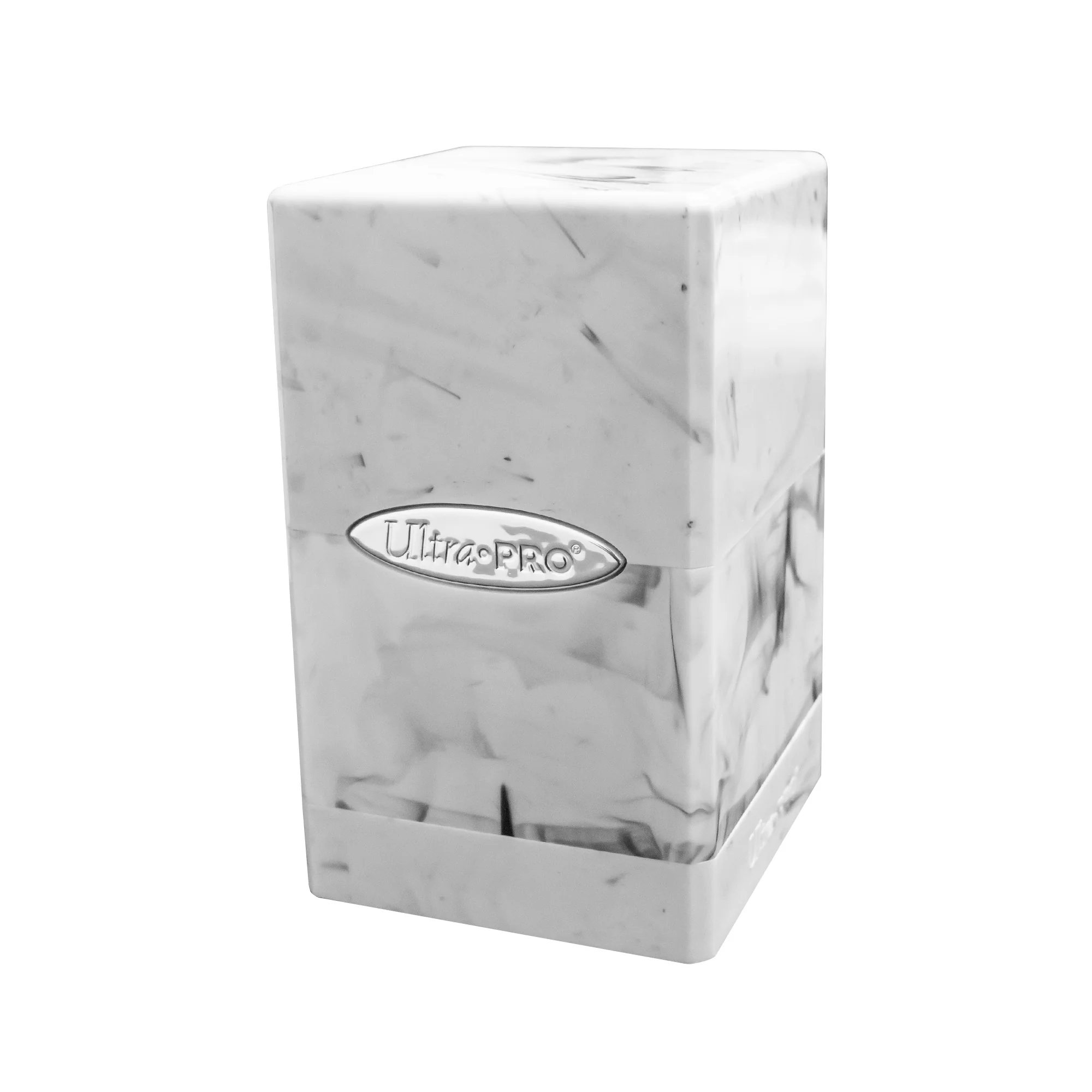Ultra Pro: Marble Satin Tower Deck Box - White/Black