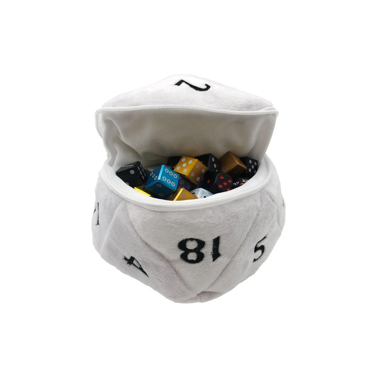 Ultra Pro: Plush d20 Dice Bag - White