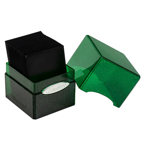 Ultra Pro: Satin Cube Deck Box - Glitter Green - Image 2