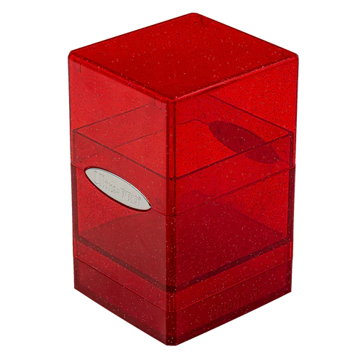 Ultra Pro: Satin Tower Deck Box - Glitter Red