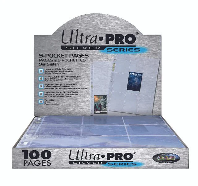 Ultra Pro: Silver - 9-Pocket Binder Pages (100)
