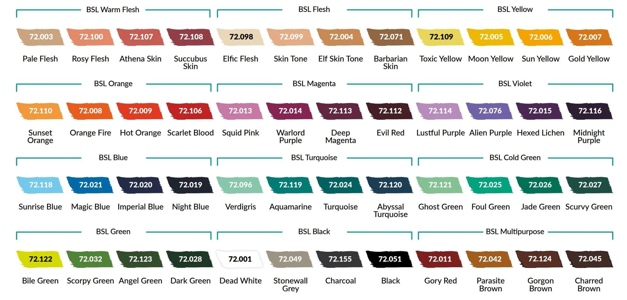 Vallejo: Game Color - Color BSL (Base - Shadow - Light) System - Paint Set - Image 3