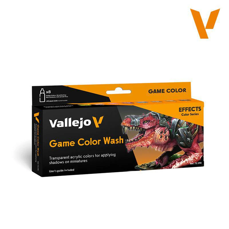 Vallejo: Game Color - Game Color Wash Set (8), 18 ml bottles