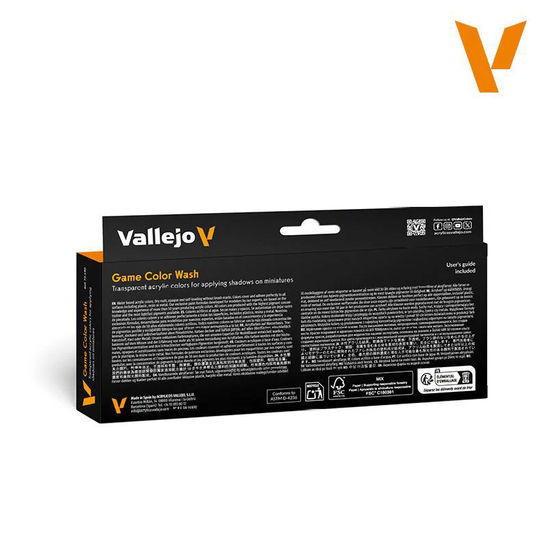 Vallejo: Game Color - Game Color Wash Set (8), 18 ml bottles - Image 2