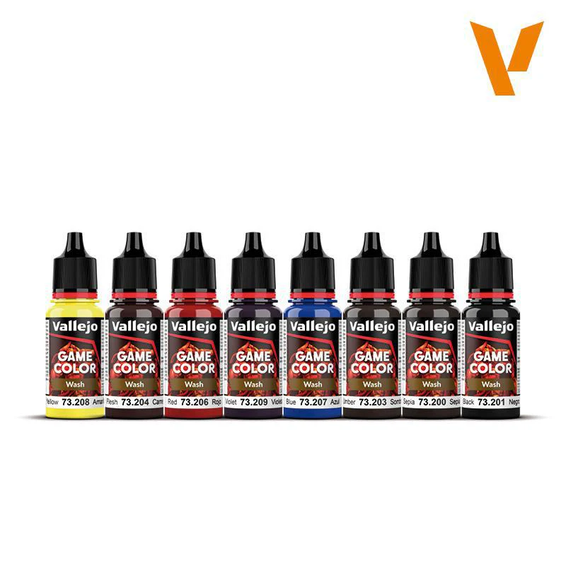 Vallejo: Game Color - Game Color Wash Set (8), 18 ml bottles - Image 3