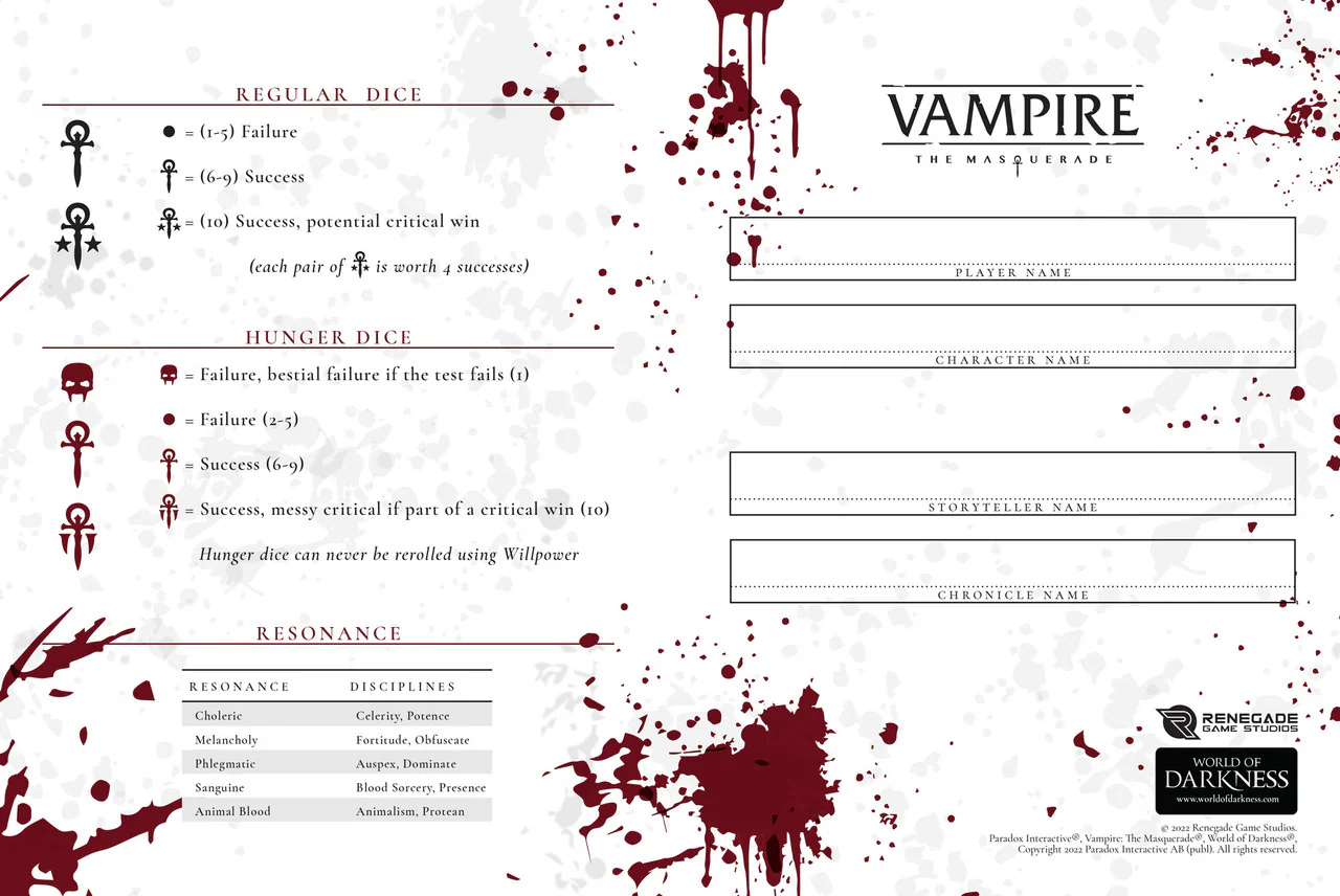 Vampire The Masquerade RPG: Character Journal - Image 3