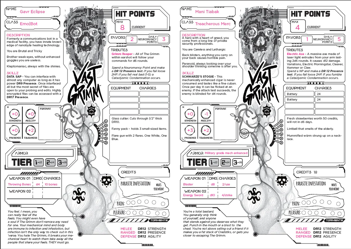 Vast Grimm: Into the Wurmhole Mini Adventure Zine - Image 4