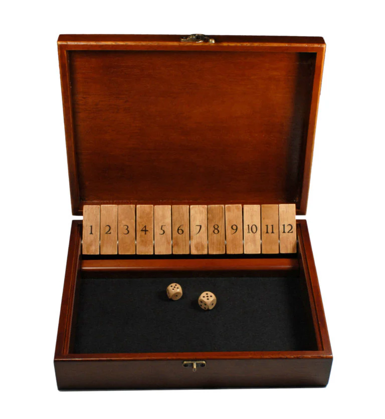 WE Games: Shut the Box - 12 Tile - Cherry Stain - Image 2