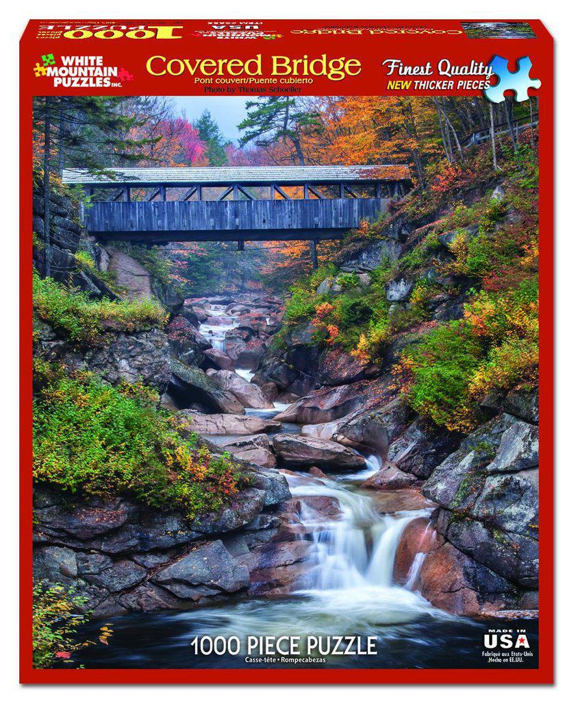 White Mountain Puzzles: Covered Bridge - 1000 Piece Puzzle