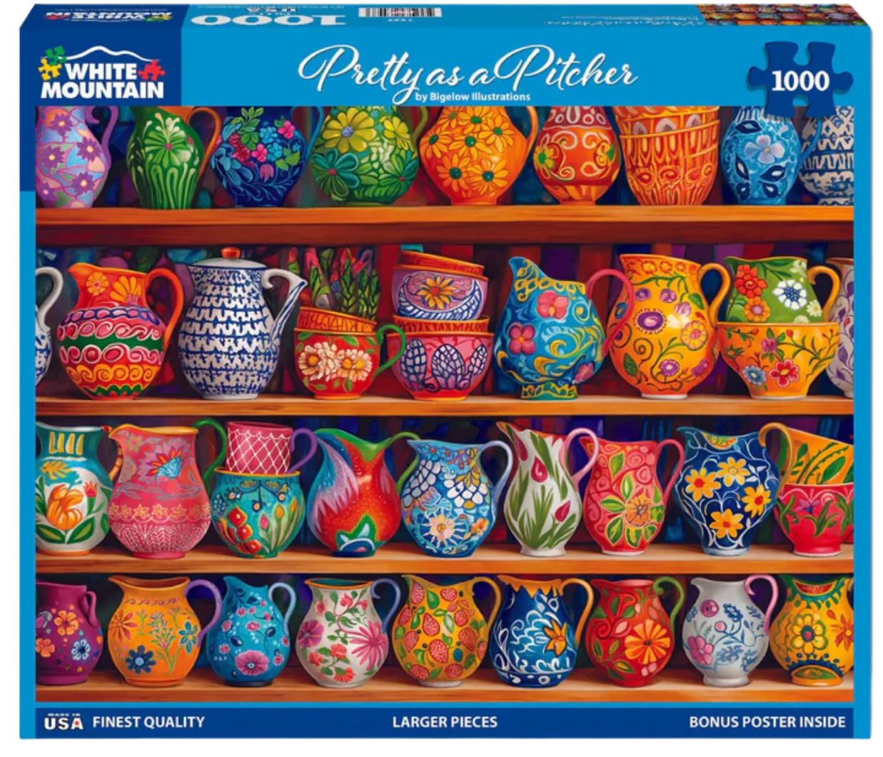 White Mountain Puzzles: Pretty As A Pitcher - 1000 Piece Jigsaw Puzzle