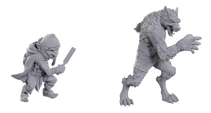 WizKids: Critical Role Miniatures - Chetney Pock O'Pea and Werewolf