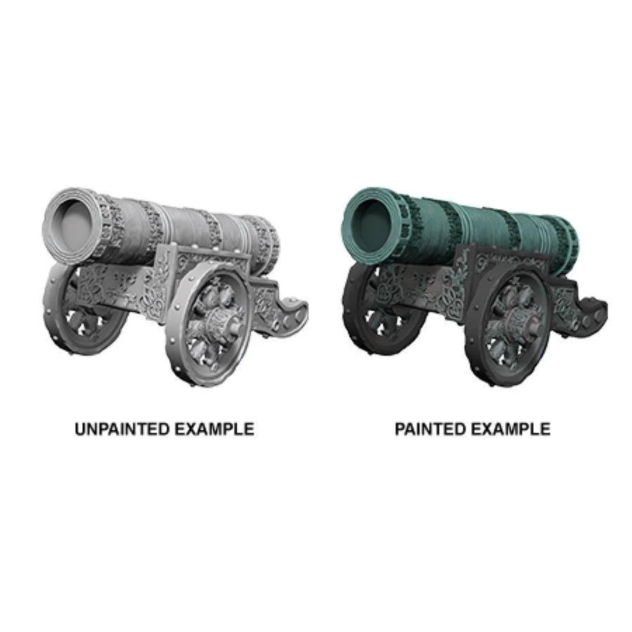 WizKids Deep Cuts Miniatures: Large Cannon 2 - Unpainted