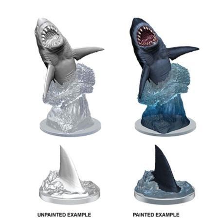 WizKids Deep Cuts Miniatures: Shark - Unpainted