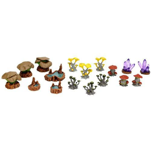 WizKids: Warlock Tiles - Caverns Accessory - Mushrooms & Pools - Image 2