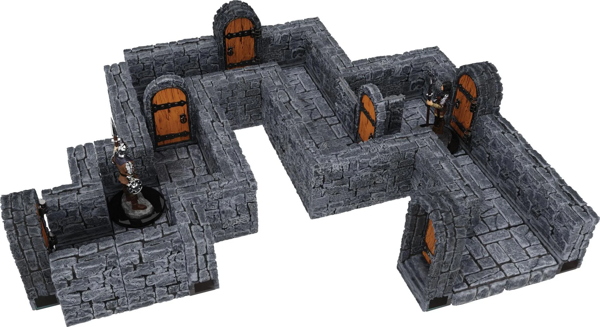 WizKids: Warlock Tiles - Expansion Pack - 1 in Dungeon Straight Walls