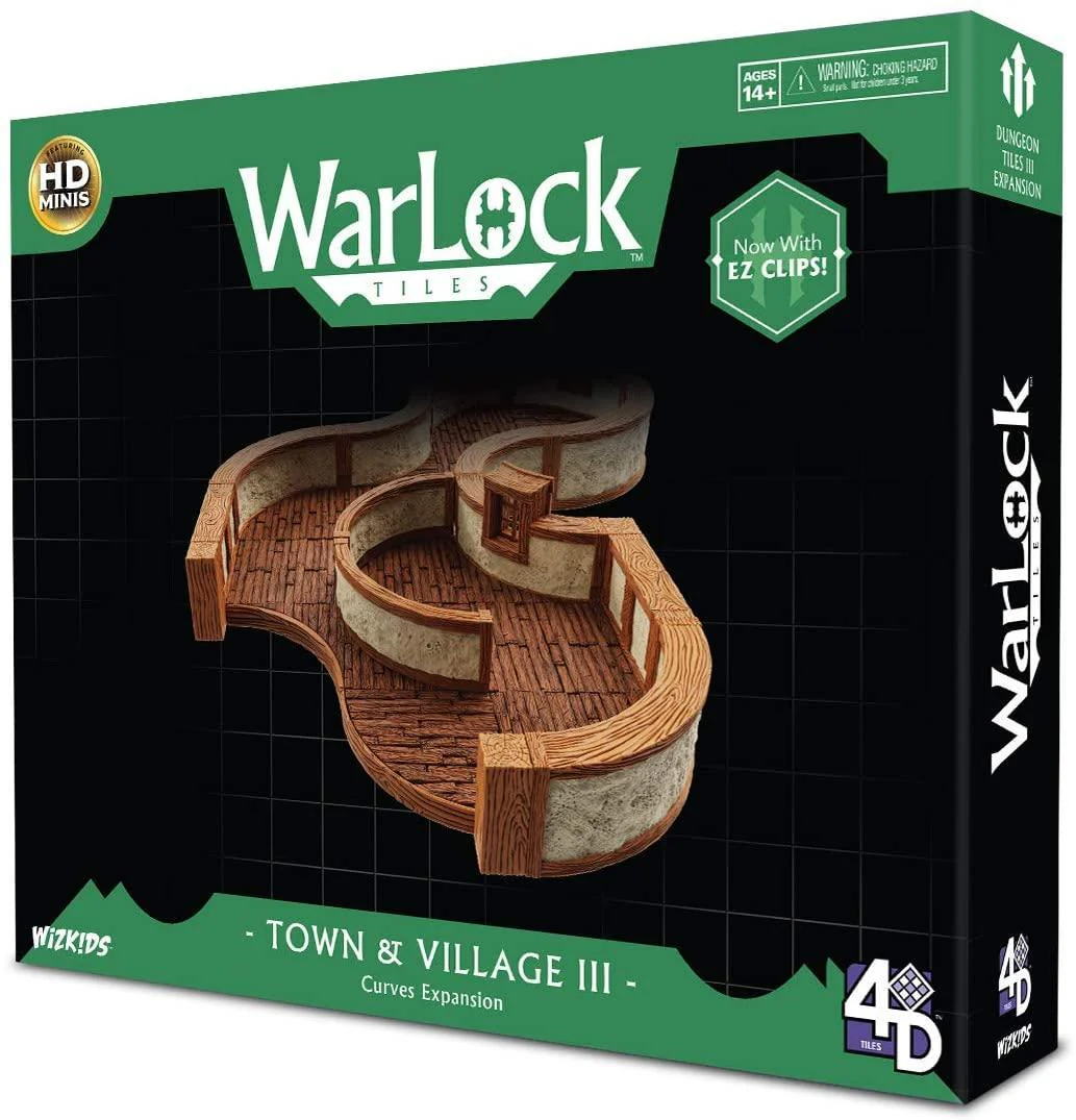 WizKids: Warlock Tiles - Town & Village III - Curves