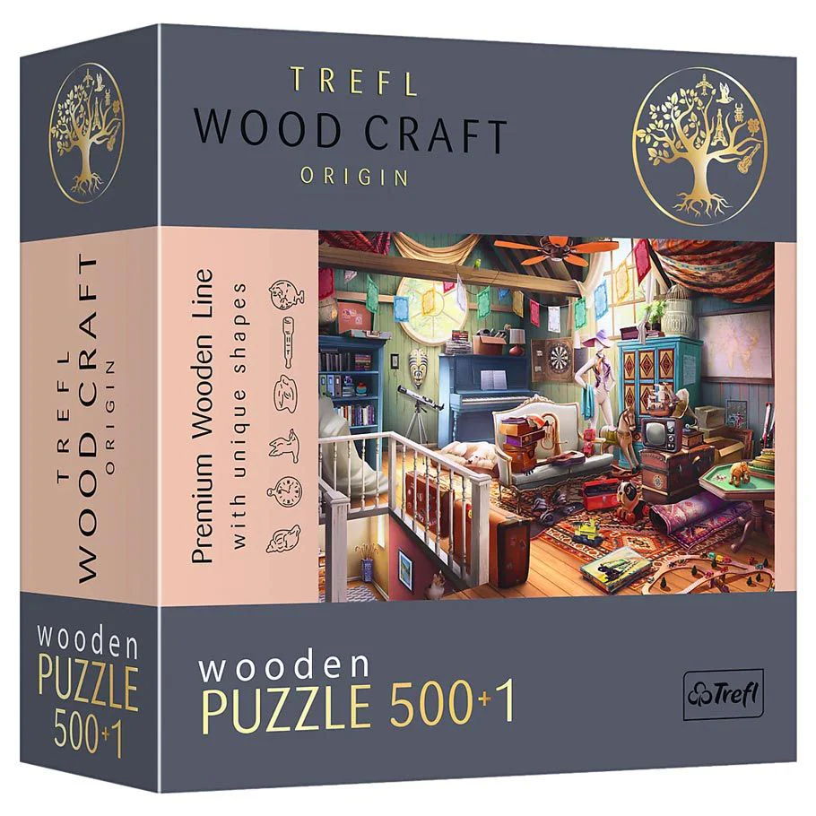 Woodcraft: Treasures in the Attic - 500+1 Piece Puzzle