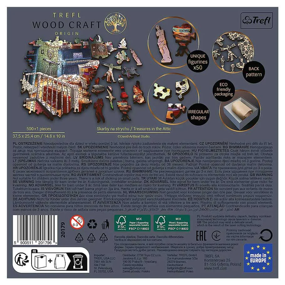 Woodcraft: Treasures in the Attic - 500+1 Piece Puzzle - Image 2