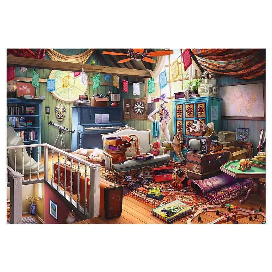 Woodcraft: Treasures in the Attic - 500+1 Piece Puzzle - Image 3