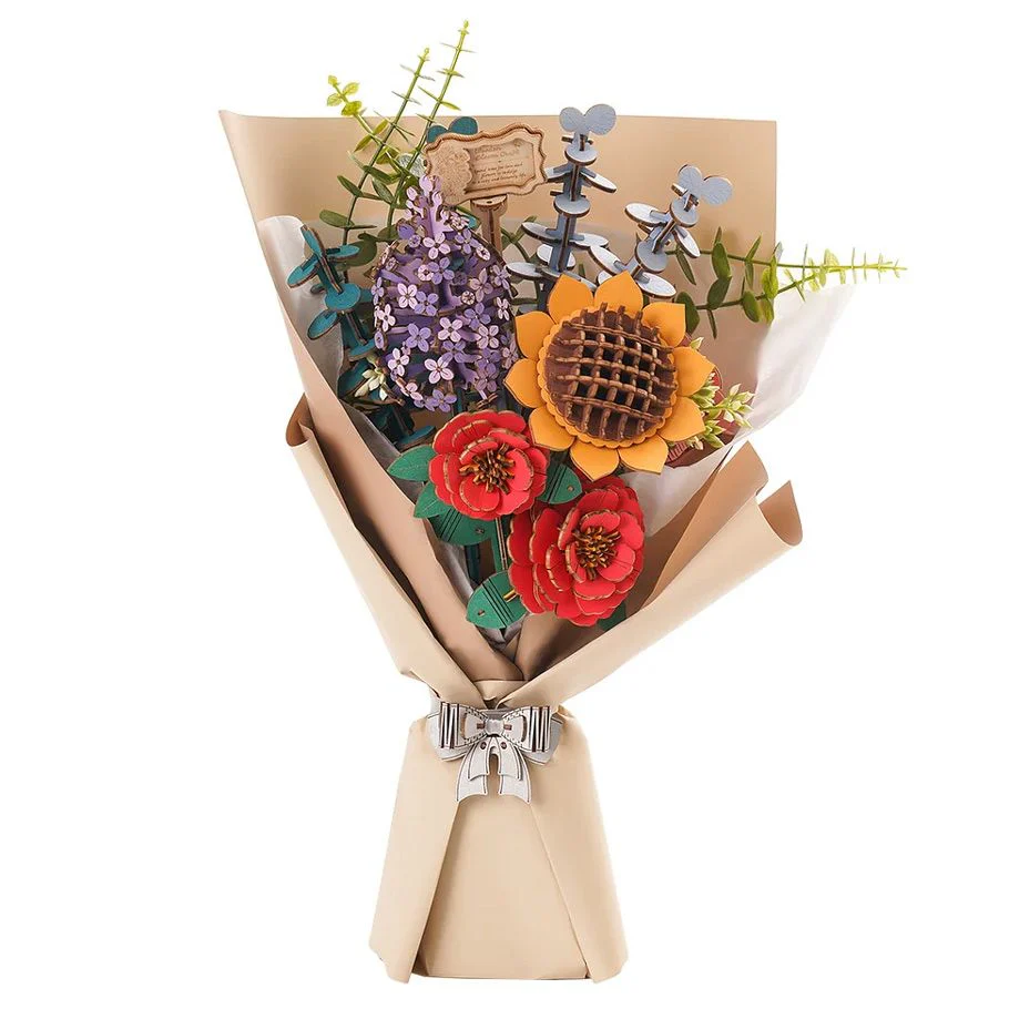 Rolife: Wooden Flower Bouquet