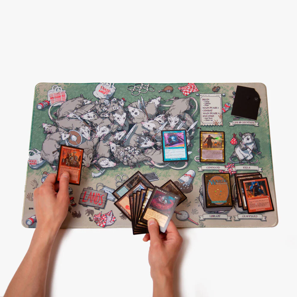 World of Trash: Playmat - Opossums - 'Marsupial Madness' - Image 4