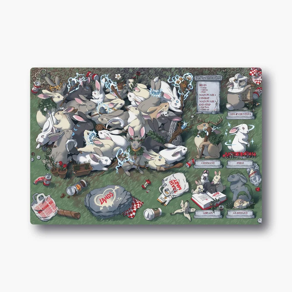 World of Trash: Playmat - Rabbits - 'Bunny Bonanza'