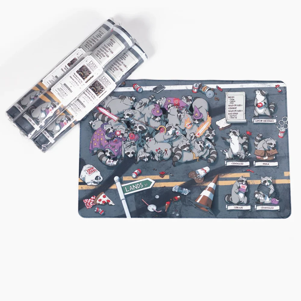 World of Trash: Playmat - Raccoons - 'Mammal Mayhem'